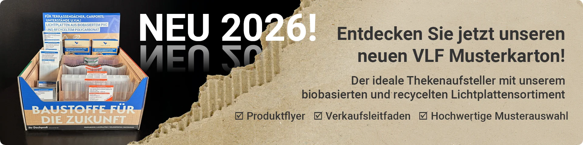 Musterkarton Werbebanner