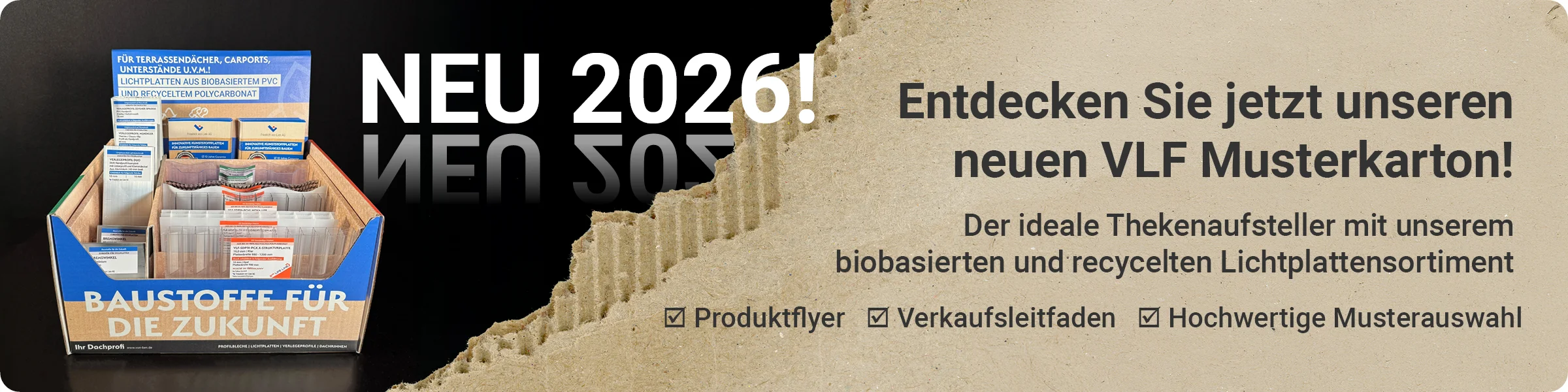 Musterkarton Werbebanner